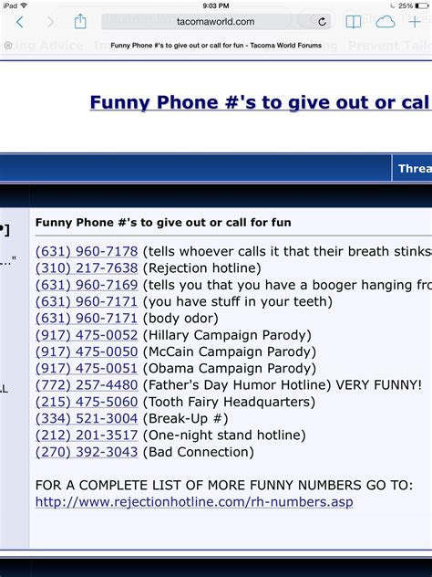 In some areas, we allow calling 1-2 times per day, in some only 1. . Funny fake numbers to call
